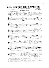 télécharger la partition d'accordéon Les pépées de Papeete (De l'opérette : Baratin) (Baïao) au format PDF