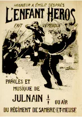 télécharger la partition d'accordéon L'enfant Héros (Fait véridique de 1914) au format PDF