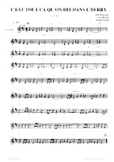 scarica la spartito per fisarmonica C'est tout ça qu'on dit dans l' Berry (Valse Chantée) in formato PDF