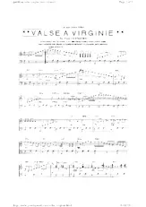 télécharger la partition d'accordéon Valse à Virginie au format PDF