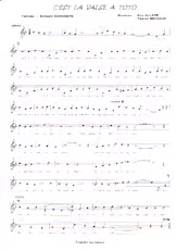descargar la partitura para acordeón C'est la valse à Toto en formato PDF