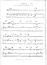 download the accordion score Yesterday in PDF format