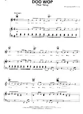 télécharger la partition d'accordéon Doo Wop (That Thing) au format PDF