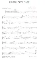 scarica la spartito per fisarmonica Boléro pour Mado in formato PDF