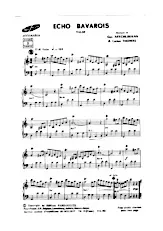 scarica la spartito per fisarmonica Echo Bavarois (Valse) in formato PDF