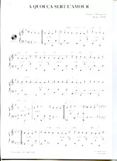 scarica la spartito per fisarmonica A quoi ça sert l'amour in formato PDF