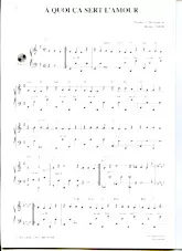 descargar la partitura para acordeón A quoi ça sert l'amour en formato PDF