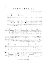 descargar la partitura para acordeón Anywhere is en formato PDF