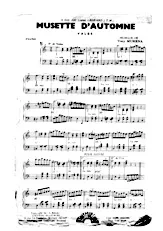 télécharger la partition d'accordéon Musette d'automne (Valse) au format PDF