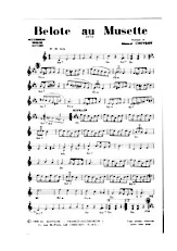 télécharger la partition d'accordéon Belote au musette (Java) au format PDF