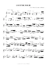 télécharger la partition d'accordéon Coup de folie (Tango) au format PDF
