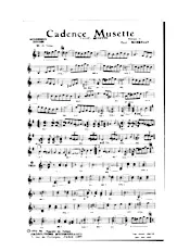 scarica la spartito per fisarmonica Cadence Musette (Valse Musette) in formato PDF