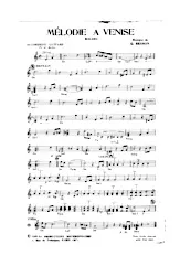 télécharger la partition d'accordéon Mélodie à Venise (Boléro) au format PDF