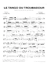 télécharger la partition d'accordéon Le tango du troubadour au format PDF