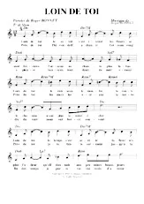 descargar la partitura para acordeón Loin de toi (Slow) en formato PDF