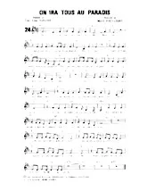 descargar la partitura para acordeón On ira tous au Paradis (Madison) en formato PDF