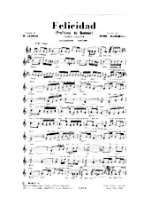 télécharger la partition d'accordéon Felicidad (Profitons du bonheur) (Tango Chanté) au format PDF