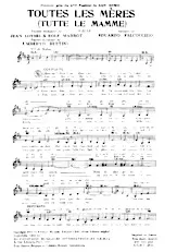 scarica la spartito per fisarmonica Toutes les Mères (Tutte le Mamme) (Valse Chantée) in formato PDF