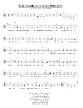 descargar la partitura para acordeón Si je chante encore les bruyères (Valse) en formato PDF