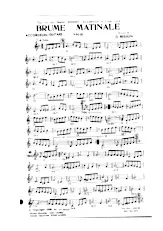 télécharger la partition d'accordéon Brume Matinale (Valse) au format PDF