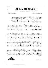 télécharger la partition d'accordéon Ji la blonde (Java Musette à Variations) au format PDF