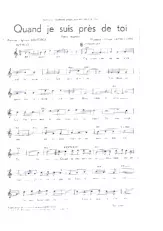 download the accordion score Quand je suis près de toi (Valse Chantée)  in PDF format
