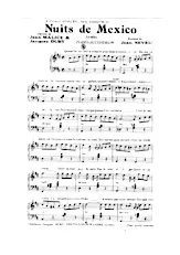 scarica la spartito per fisarmonica Nuits de Mexico (Samba Chantée) in formato PDF