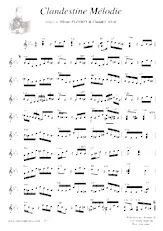 télécharger la partition d'accordéon Clandestine Mélodie (Tango) au format PDF