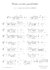 download the accordion score Nous avons pardonné in PDF format