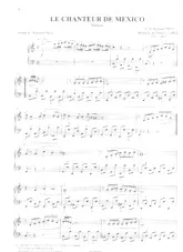 télécharger la partition d'accordéon Le chanteur de Mexico (Chant : Luis Mariano) (Arrangement : Raymond Valli) au format PDF