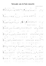 scarica la spartito per fisarmonica Soixante ans de bals musette in formato PDF