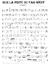 descargar la partitura para acordeón Sur la piste du Far West (Country) en formato PDF