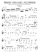 download the accordion score Rendez vous avec l'accordéon (Disco Marche) in PDF format