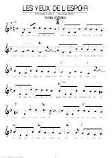 download the accordion score Les yeux de l'espoir (Boléro) in PDF format
