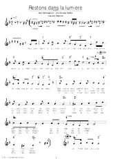 descargar la partitura para acordeón Restons dans la lumière (Country Marche) en formato PDF