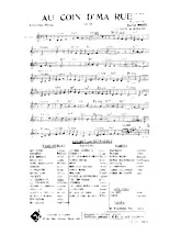 download the accordion score Au coin d' ma rue (Valse Chantée) in PDF format