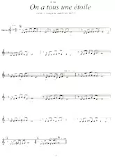 download the accordion score On a tous une étoile (Boléro) in PDF format