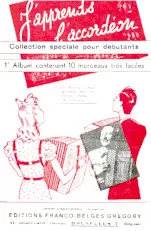 download the accordion score J'apprends l'accordéon (Volume n°1) (Collection spéciale pour débutants) (10 morceaux très faciles) in PDF format