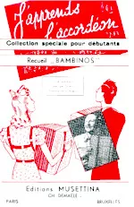 télécharger la partition d'accordéon J'apprends l'accordéon (Recueil Bambinos) (Collection spéciale pour débutants) (7 morceaux plus que faciles) au format PDF