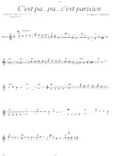 scarica la spartito per fisarmonica C'est Pa Pa C'est Parisien (Fox) in formato PDF