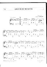scarica la spartito per fisarmonica Amour de musette (Valse) in formato PDF