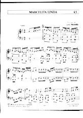 télécharger la partition d'accordéon Marcelita Linda (Tango) au format PDF