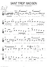 descargar la partitura para acordeón Saint Trop' Madison en formato PDF