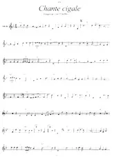 télécharger la partition d'accordéon Chante cigale (Valse) au format PDF
