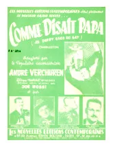 descargar la partitura para acordeón Comme disait Papa (As Pappy used to say) (Enregistré par : André Verchuren / Joë Rossi) (Charleston) en formato PDF
