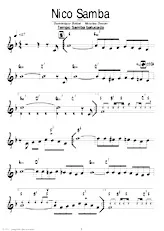 descargar la partitura para acordeón Nico Samba en formato PDF