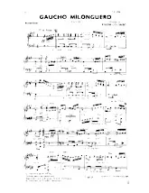 télécharger la partition d'accordéon Gaucho Milonguero (Tango) au format PDF