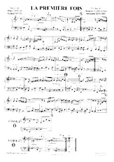 download the accordion score La première fois in PDF format