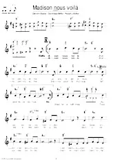 descargar la partitura para acordeón Madison nous voilà en formato PDF