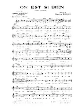 descargar la partitura para acordeón On est si bien (Valse Chantée) en formato PDF